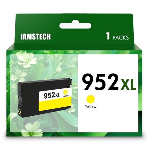 952XL 1-Pack Yellow Ink Cartridges Compatible for 952XL Printer Ink Work for OfficeJet Pro 7740 8710 8210 Printer
