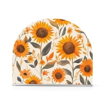Yayeee Napkin Holder for Table Kitchen Paper Tissue Organization, Watercolor Sunflowers and Leaves