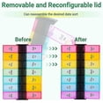 thumbnail image 4 of Extra Large Pill Organizer 2 Times A Day, Pill Box 7 Day Weekly Pill Box Organizer, Am Pm Pill Case Pill Container With 14 Xl Compartment For All Meds, 4 of 5