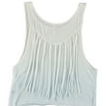 thumbnail image 2 of Aeropostale Womens Gradient Fringe Tank Top, Blue, Juniors, Large, 2 of 2