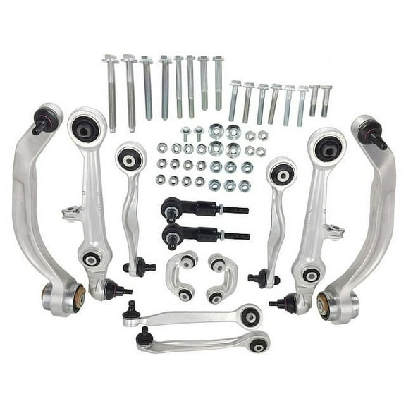 Front Suspension Control Arm Ball Joint Tie Rod and Sway Bar 12 Piece Link Kit - Compatible with 1998 - 2003 Volkswagen Passat 1999 2000 2001 2002