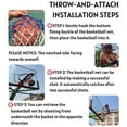 Jrocdr Portable Basketball Net Easy Install Throw And Attach System