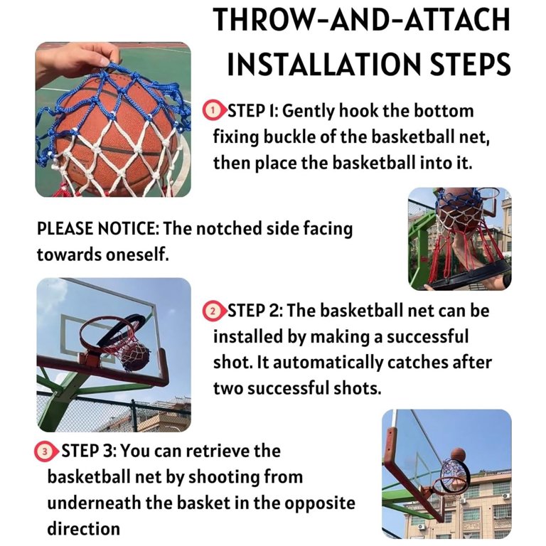 Nba Net Setup Portable Basketball Nets Portable Basketball Net - Throw And Play Door ...