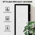 thumbnail image 4 of HOMCOM 6 Panel Room Divider, 5.6 FT Lightweight Privacy Screen, Black, 4 of 10