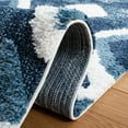thumbnail image 5 of SAFAVIEH Moroccan Tassel Ciera Medallion Shag Area Rug, Blue/Ivory, 5'3" x 7'6", 5 of 8