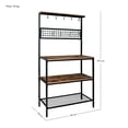 thumbnail image 2 of Mueble Multiusos de Cocina para Microondas con Ganchos Estacion Estante Minimalista Industrial Organizador Alacena Almacenamiento Soporta hasta 130 Kg, 2 of 7