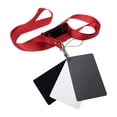 thumbnail image 1 of WREESH Digital Gray Card Neck Strap Set Photography Accessories 3 In 1 Balance Card Set Clearance, 1 of 9