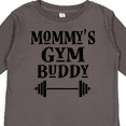 thumbnail image 4 of Inktastic Mommy Gym Buddy Workout Boys or Girls Long Sleeve Toddler T-Shirt, 4 of 5