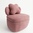 thumbnail image 3 of Fauteuil Lounge Pivotant Moderne à 360° avec Rangement – Confortable, Douillet et Doux, Design Ergonomique en Forme de Baril, Grande Capacité de Poids, Assemblage Facile – Accent Douillet pour Salon, Chambre, Bureau – Couleur : Rose, 3 of 5