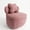 Teddy Fleece | Pink, variant on Accreate 360° Swivel Accent Chair with Storage,Comfy Armchair Teddy Velvet with Upholstered Cushion for Makeup Room, Bedroom, Apartment, Living Room