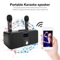thumbnail image 4 of Karaoke Sound, Sturdy One Machine Multi Purpose Wireless Microphone System Metal Multi Purpose BT Connection  For Karaoke Black, 4 of 8