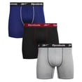 thumbnail image 1 of Boxer briefs para hombre Reebok, pack de 3, control de humedad, 6", 1 of 6