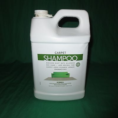 Genuine Kirby 1 Gallon, 128oz Allergen Carpet Shampoo Cleaner UnScented Dry (Best Dry Foam Carpet Shampoo)