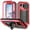 Red, variant on Dteck for iPhone 16E Case with Camera Cover Sliding, Heavy Duty Protection Rugged Screw Full Body Military Grade Metal Rubber with Stand Hard Built in Screen Protector for iPhone 16e 2025,Red