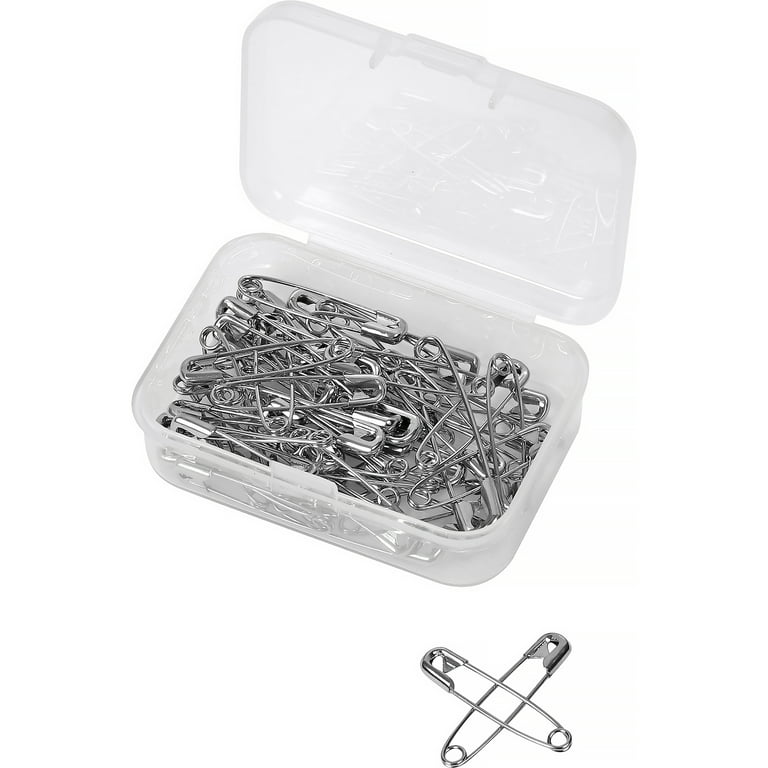 Craft Supply, 50 Rusty Safety Pins, Metal Safety Pins, Crafting