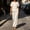 Beige, variant on TaTaai Two Piece Plus Size Sets for Women Short Sleeve Button Down Top Wide Leg Pants Casual Summer Outfits