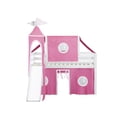 thumbnail image 4 of JACKPOT Solid Wood Prince & Princess Low Loft Twin Bed in White/Pink, 4 of 6