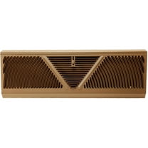 18" Extended Height Brown Baseboard Register
