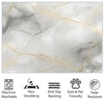 thumbnail image 4 of Living Room Area Rugs, Marble Gold Line Texture Printed Design Carpet, Light Gray Washable Rectangle Rug, Soft Short Pile Carpet For Bedroom Dining Room Non-Slip Rug, 4 of 7