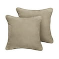 thumbnail image 4 of Sunbrella  Canvas Taupe Corded Indoor/ Outdoor Pillow Set 16 in x 16 in, 4 of 5