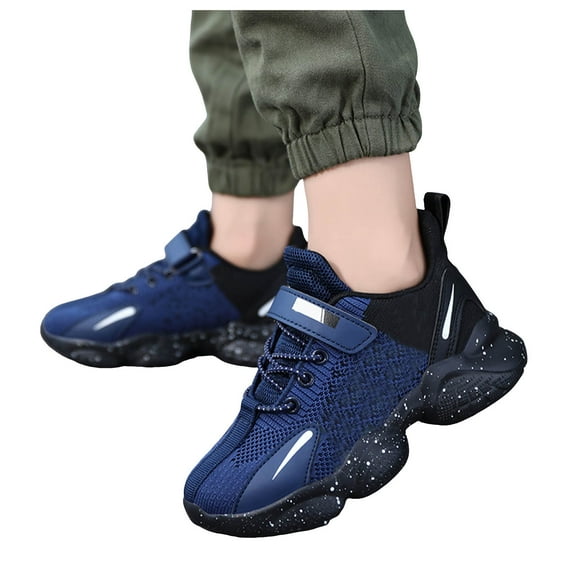 Kids Boys Platform Sneakers Toddler Slip On Sports Tennis Shoes Breathable Walking Lightweight Running Footwear