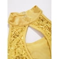 thumbnail image 6 of YONGHS Kids Girls Sleeveless Modern Jazz Dance Tank Tops Shiny Sequins Performance Vest Shirt Yellow 16, 6 of 7