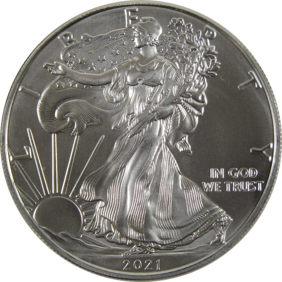 2021 Type 1 American Silver Eagle Uncirculated Bullion $1 Coin