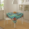 thumbnail image 2 of Mandala Tablecloth Square 60x60 Inch Vinyl Spring Small Table Cloths for Parties Waterproof Fabric Bohomian Tablecloths Decorative for Holiday Home Party Wedding Picnic, 2 of 6