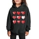 thumbnail image 1 of Sudaderas con capucha para niños y niñas, sudaderas casuales de manga larga, lindas sudaderas de gran tamaño con bolsillo de polar, chaquetas para niñas, 1 of 4