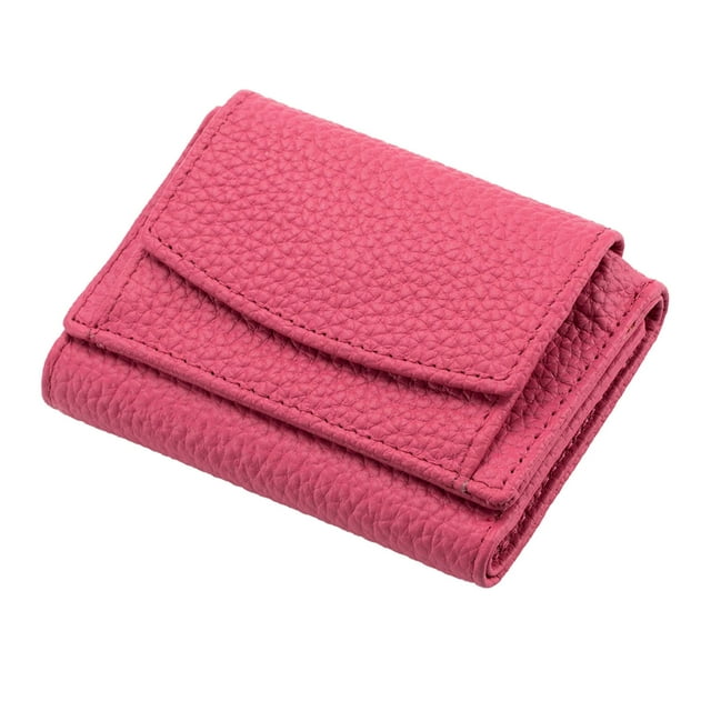 EGNMCR Closet Organizers and Storage, Storage Trunks & Bag Wallet Mini Small Wallet Women's Ultra-thin Top Layer Cowhide mini wallet