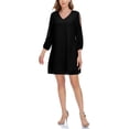 thumbnail image 6 of ROMANCE VICTORY Women's 3/4 Split Sleeve Loose Party Cocktail Evening Chiffon Dress, 6 of 11