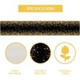 thumbnail image 6 of Linen Black and Gold Star Table Runner Prom Decorations Happy New Year 20s Party Birthday Party Baby Shower Decorations and Supplies Modern Wedding Table Runners 13.8x71 Inch, 6 of 6