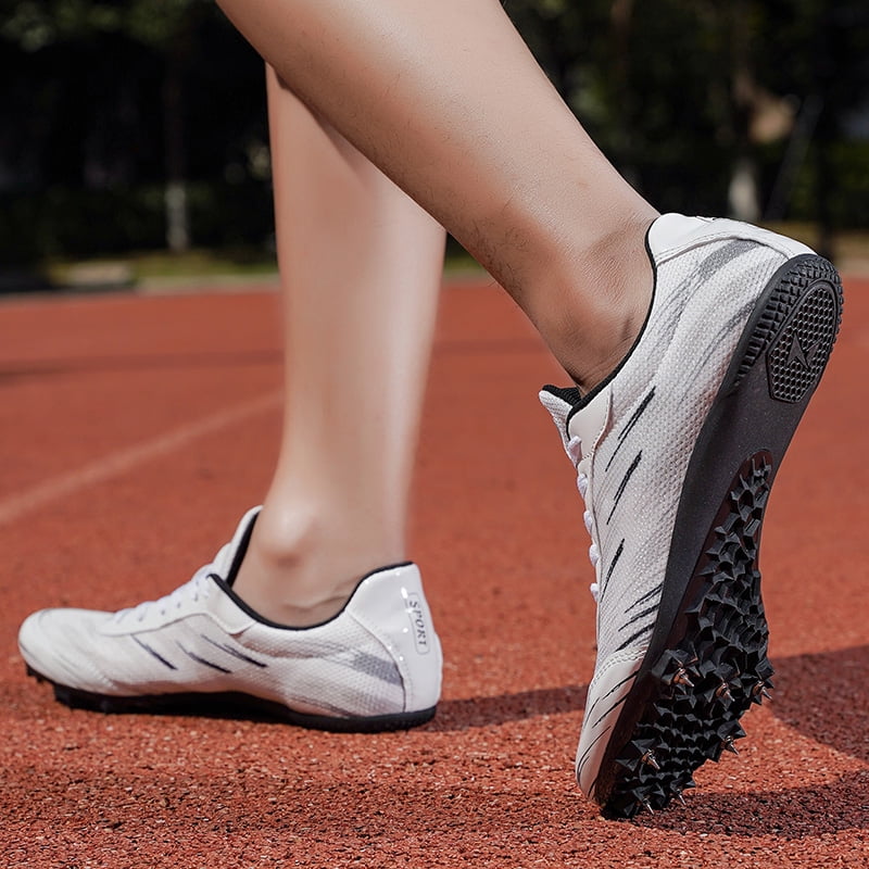 Track Spike Shoe for Men Professional Field and Track Shoes Breathable Running High Jump Racing Shoes