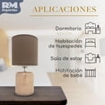 thumbnail image 2 of Lámpara de Mesa Buró con Interruptor, Base Antideslizante cafe Grande, 2 of 8