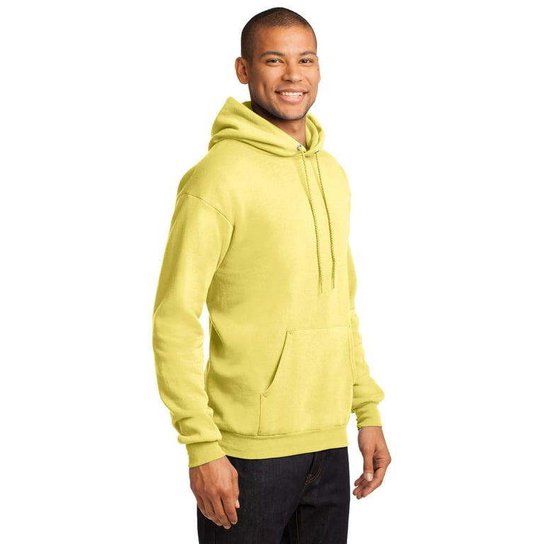 Port Company Core Fleece Pullover Hooded Sweatshirt 4XL Yellow Walmart