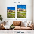 thumbnail image 4 of Elephant Stock Glacier Park Lakeside Mountain Wall Art - Vertical Canvas Wall Art - Living Room Wall Decor - Nature Canvas - Green And Blue Decor - 30" x 45", 4 of 8