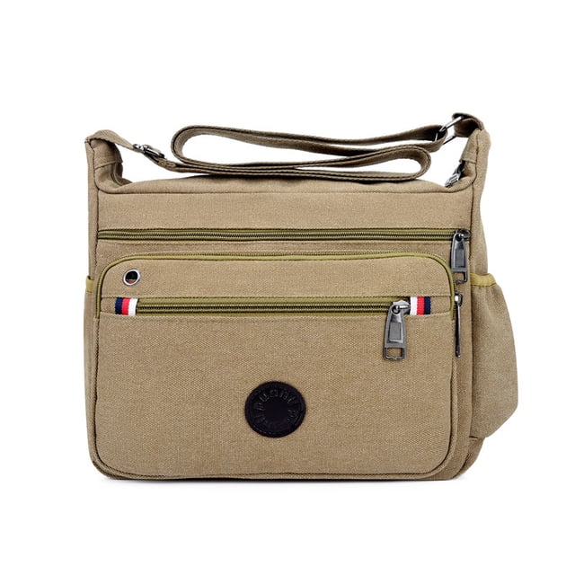 Bolso bandolera de lona con hombro para hombre