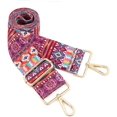 thumbnail image 1 of LAICAIW Grand Bandoulière Réglable Ceinture de Remplacement Style Guitare Sac à Bandoulière Sac à Main Sangle Multicolore en Toile (Grand : 1,97 Pouces(5CM)) (Color27), 1 of 5