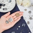 thumbnail image 3 of 8/14/16/18/25mm Stainless Steel Earring Bezels 40pcs Earrings Hook with 40pcs Round Pendants and 40pcs Glass Cabochons Pendant Cabochon Trays for Earring Findings Making, 3 of 9