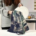 thumbnail image 3 of Vintage Statue of Liberty Tea Towels 4 Pack Retro USA American Flag Kitchen Dish Cloth with Hanging Loop, 18"x28" Lint-Free Absorbent Towel for Kitchen Drying Wiping and Cleaning, 3 of 7