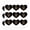 Clear, variant on Supernatural The Bros Heart Shaped Planner Calendar Scrapbook Craft Stickers