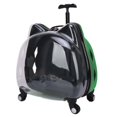 thumbnail image 2 of Maleta con ruedas para perros y , bolsa de transporte ventilada, Maleta de transporte, para mascotas, equipaje con ruedas, cápsula , Verde Yinane Caja de la carretilla, 2 of 8