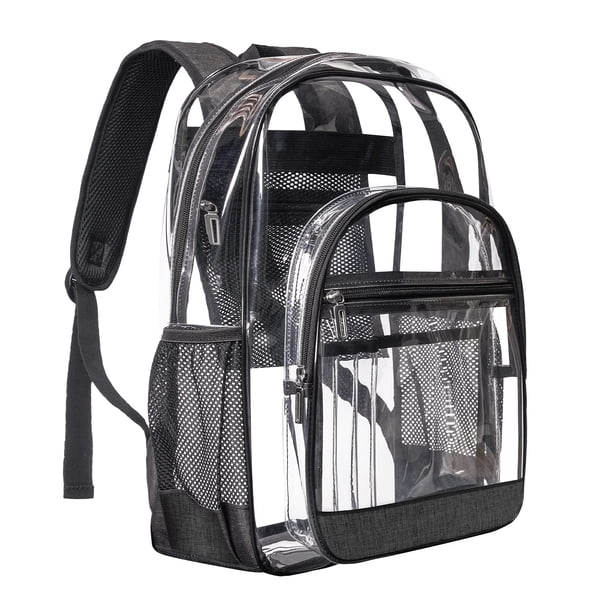 Mochila transparente aprobada por Wonarby Stadium para hombres y mujeres
