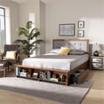 thumbnail image 2 of Baxton Studio Brown Finished Wood 4-Drawer Queen Size Platform Storage Bed, 2 of 10