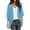 Blue, variant on Womens Solid Color Kimono Beach Cover Up Chiffon Cardigan Loose Plus Size Summer Casual Cape Tops 2026