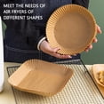 thumbnail image 3 of Airfryer Baking Paper Parchment Square Round Air Fryer Baking Disposable Paper Liner Non-Stick Food Grade Kitchen Accessories (100Pcs OPP 16CM), 3 of 7