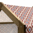 thumbnail image 4 of Ikat Pet House, Revival Pattern Classical Diamond Line Pattern with Traditional Design Elements, Outdoor & Indoor Portable Dog Kennel with Pillow and Cover, 5 Sizes, Red Blue Beige, by Ambesonne, 4 of 4
