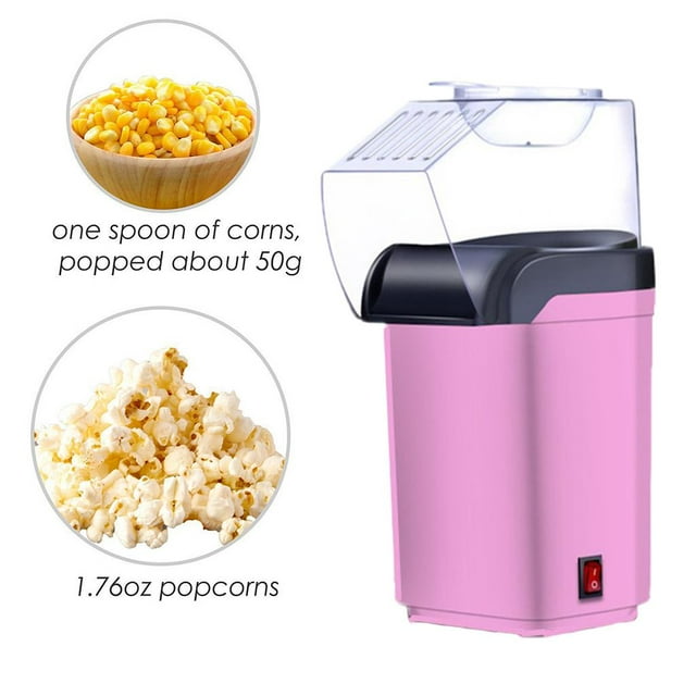 Fabricante de palomitas de maíz Macarena de aire caliente rosa