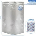 thumbnail image 4 of ACDANC 50/100pcs Mylar Bags 8.7Mil w/ Oxygen Absorbers Stand-Up Resealable Food Storage, 4 of 4