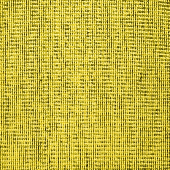 Ahgly Company Indoor Square Abstract Yellow Contemporary Area Rugs, 4' Square